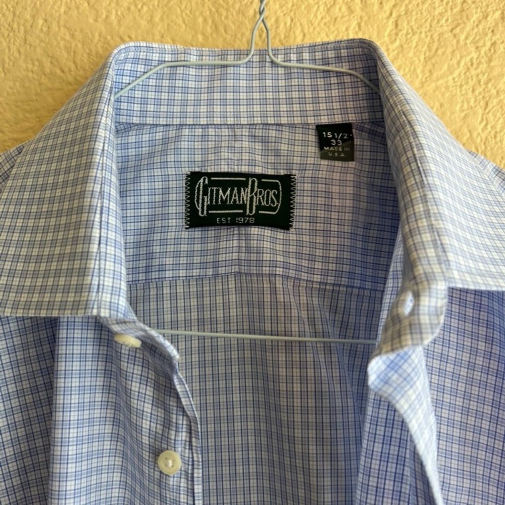 Gitman Bros. Medium Spread Glory 90 Blue Tatersall 15.5 / 33